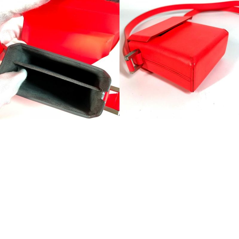Louis Vuitton Shoulder Bag Marty Damier Gracee Leather Coral Red — view 9