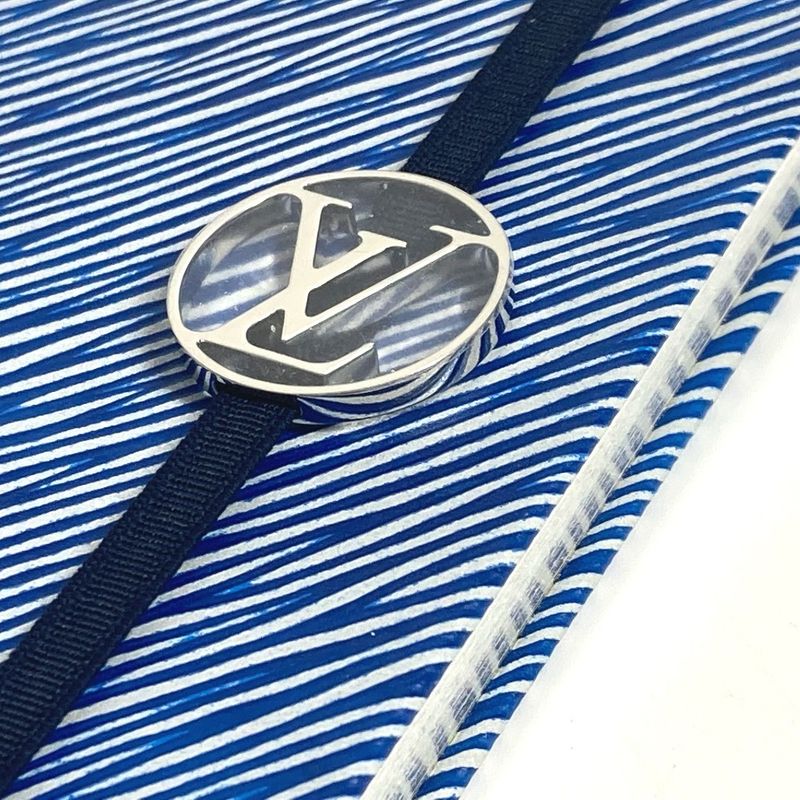Louis Vuitton Notebook Cahiers Gustave MM Epi Leather Blue — view 9