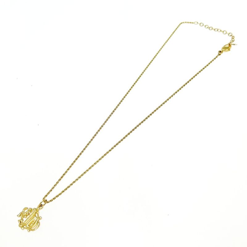 Christian Dior GP Emblem Necklace Gold — view 5