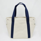 Hermes Cabrio Mother's Bag Toile Ash Gripe Lou Navy Tote Canvas — view 8