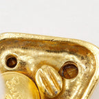 Chanel Bijoux Vintage Gold Plated and Rhinestone 22.5 g Earrings — view 9