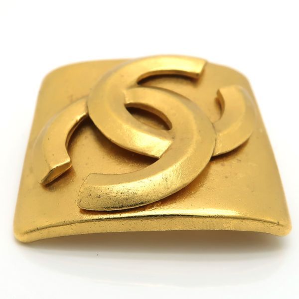 Chanel Brooch 96 P Coco Mark Diamond Square Vintage GP 1996 etc — view 6