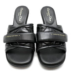 Christian Dior Size 24.5 Black Sandals — view 3