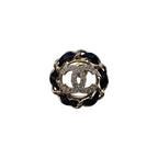 Chanel Coco Rhinestones Lambskin Metal Circle — view 6