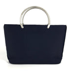 Chanel Handbag Metal Handle Polyamide Navy — view 2