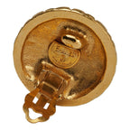 Chanel Coco Mark Earrings Round Gold Plated — view 4