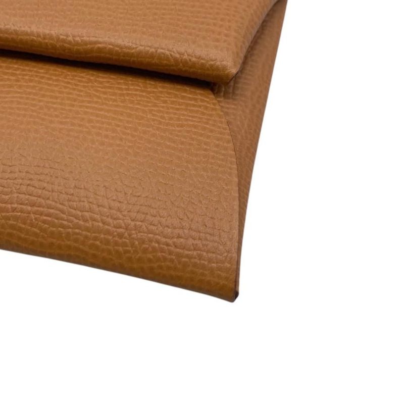 Hermes Coin Case Bastia Epson Gold Brown Silver Hardware — view 4