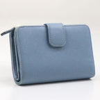 Prada Saffiano Astrale Light Blue Fold Wallet — view 3