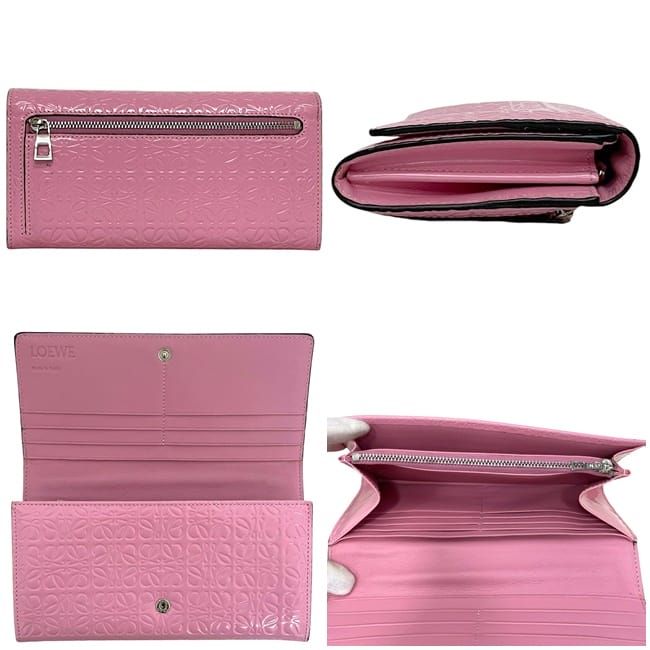 Loewe Folding Long Wallet with Pink Repeat Anagram 107.55 F11 — view 2