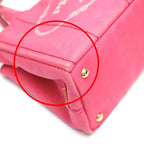 Prada 1 Bg439 Canapa Handbag Mini Tote Bag Pink — view 8