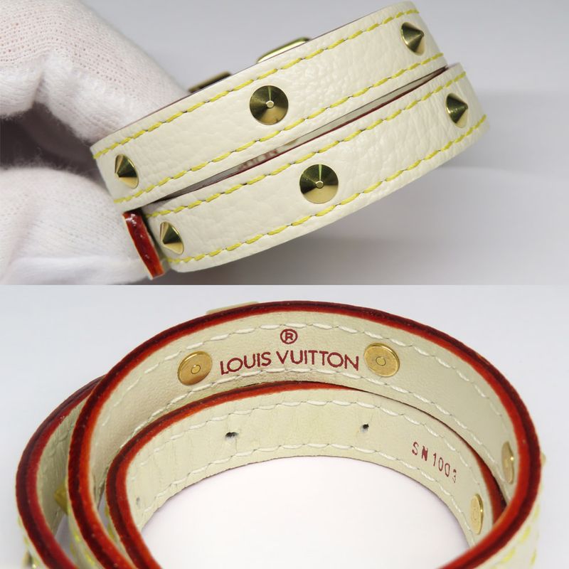 Louis Vuitton Bracelet Suhali Double Tour Bronze Ivory — view 7
