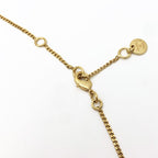 Fendi Logo Necklace Graffiti Zircon Gold — view 6
