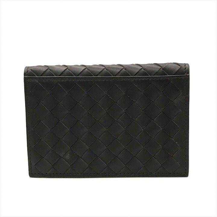 Bottega Veneta Intrecciato Wallet Card Case Brown — view 3