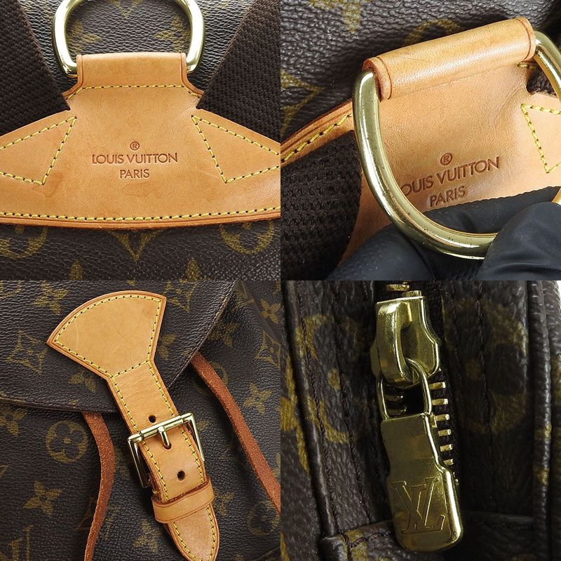 Louis Vuitton Rucksack Backpack Montsouris GM Monogram Gold Hardware — view 5