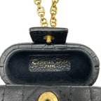 Christian Dior Cannage Black Gold CD Chain Airpods Case — view 6