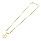 Christian Dior GP D Logo Necklace Gold — view 4