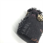 Chanel Small Mini Bucket Denim Chain Shoulder Bag Black — view 4