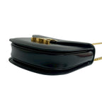 Celine Teen Chain Buzas Triomphe Logo Calf Leather Shoulder Bag — view 9