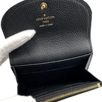 Louis Vuitton Coin Case Porte Monnaie Rosalie Monogram Empreinte Noir — view 6