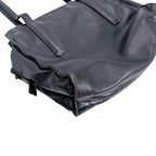 Prada Tote Bag Logo Shape Pressed Black — view 6