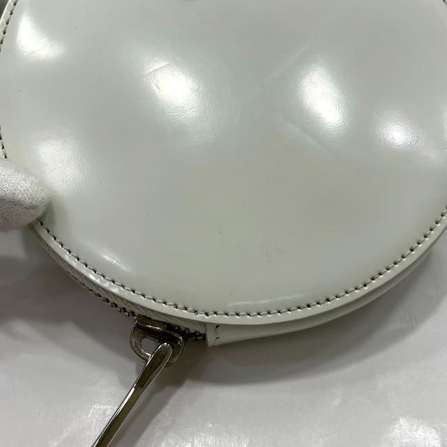 Prada Chain Shoulder Bag White 1 Na003 — view 8