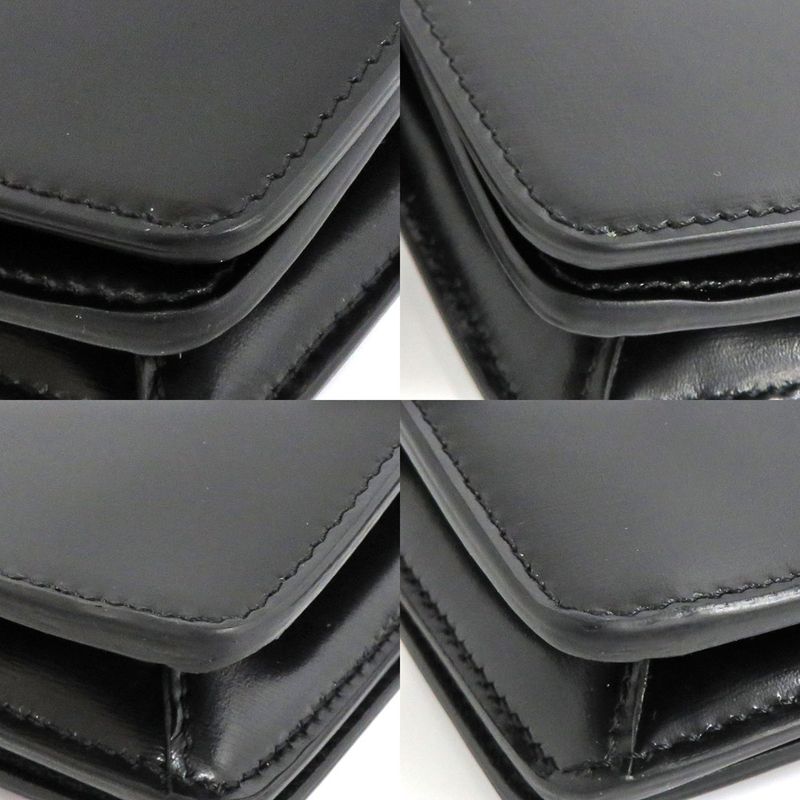 Celine Trapeze Triomphe Bag Bf438 no Leather Black Gold Hardware — view 6