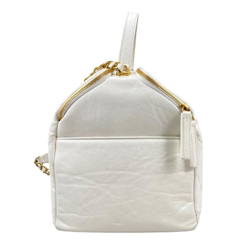 Chanel As3740 Beau Sling Bag Calf Shoulder Random Plate White — view 3