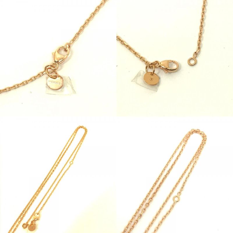 Hermes Necklace As de Coeur PM Metal Brown — view 9