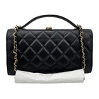 Chanel Ap2875 Flap Phone Case Black Random Seal Silver Hardware — view 2