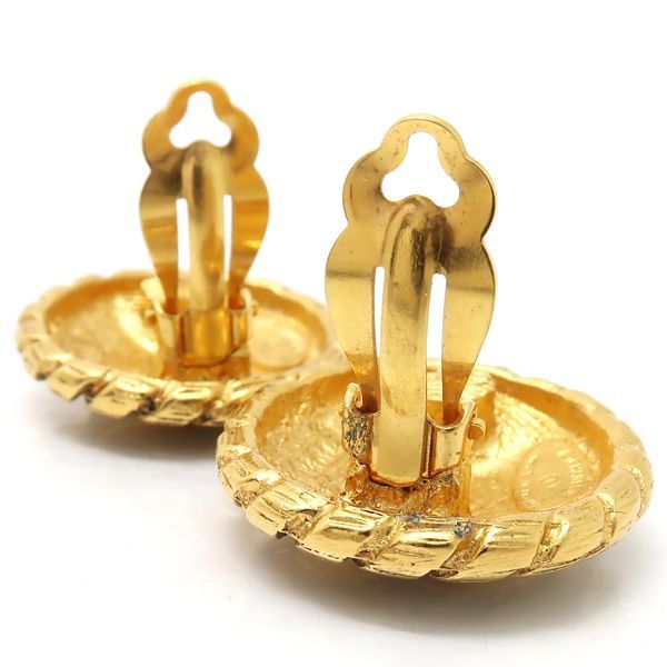 Chanel Earrings Vintage GP Coco Mark Round Diameter 3 cm — view 9