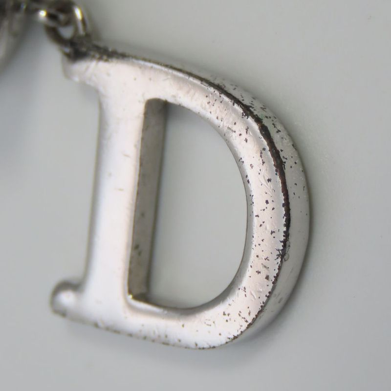 Christian Dior Earrings Swing Metal Silver CD Logo Accessory Plated — view 6
