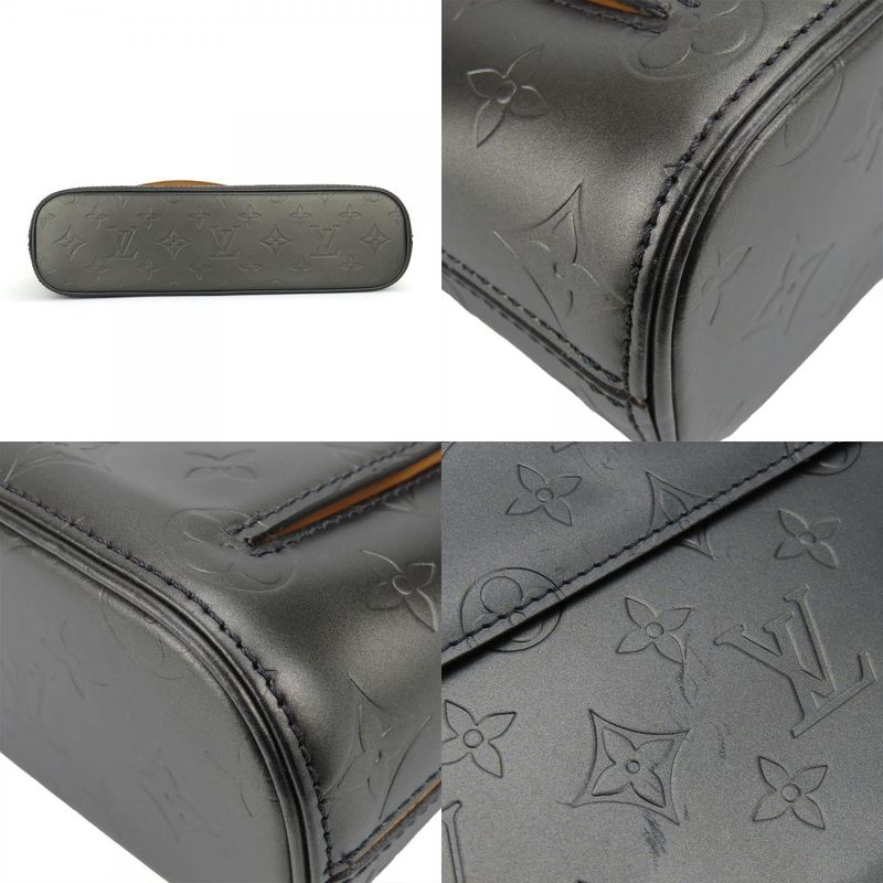 Louis Vuitton Shoulder Bag Alston Monogram Matte Dark Grey Metallic — view 4