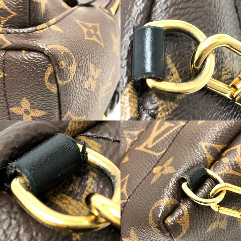 Louis Vuitton Backpack Palm Springs Mini Monogram Canvas Brown — view 7