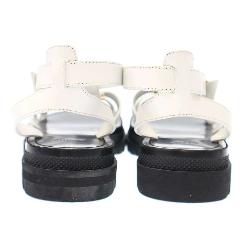 Celine Clea Cles a Triomphe Gladiator Sandals White Black 36 — view 3