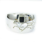 Hermes Vintage Carreche Carriage Dog Bracelet Bangle Silver — view 4