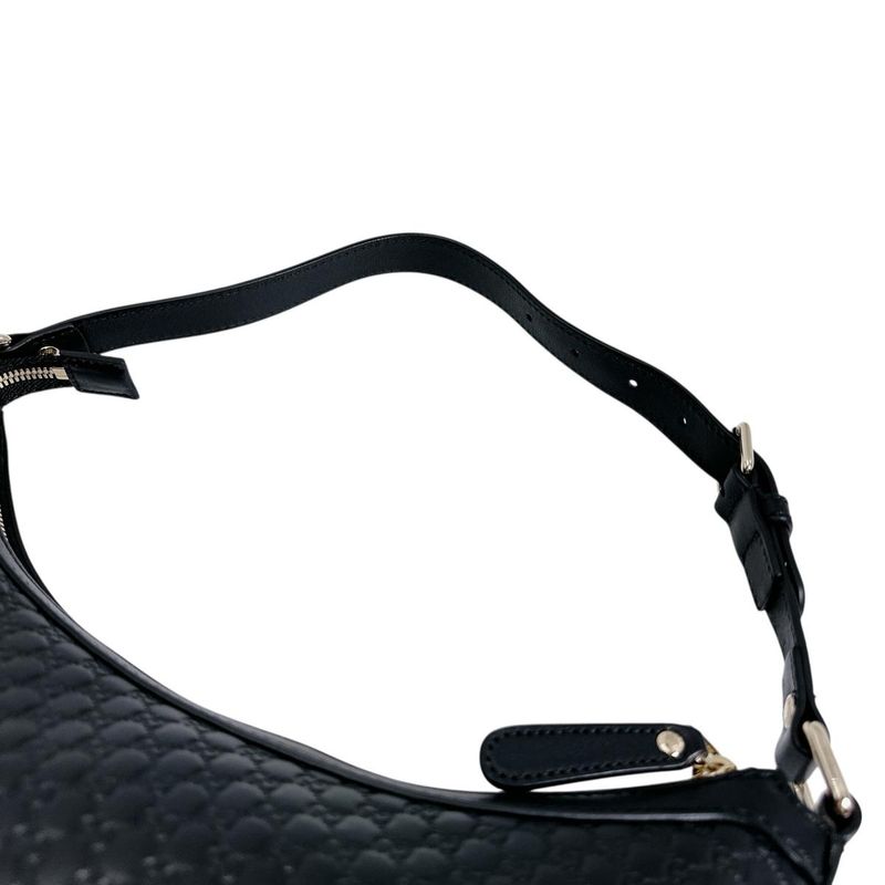 Gucci Guccissima One Shoulder Bag Micro Black — view 9