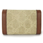 Gucci Key Case Interlocking 6-stacks GG Canvas Calf Beige Brown — view 2
