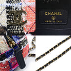 Chanel Round Mini Classic Chain Shoulder Bag Multicolor Ap0245 Tweed Multi — view 5