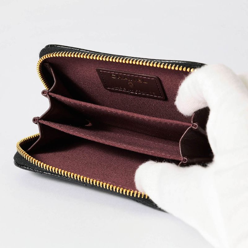Chanel Coin Case Classic Zip Purse Black — view 5