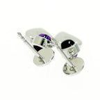 Gucci Silver Heart Amethyst Earrings 4.7 g 925 Engraved — view 7