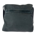 Prada Tessuto Triangle Logo Plate Black Silver Hardware Nylon Leather — view 2