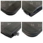Louis Vuitton Monogram Eclipse Pochette Jules Black Grey Leather — view 4