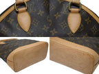 Louis Vuitton Handbag Lockit Monogram Canvas Leather Brown Gold — view 5