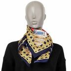 Hermes Silk Scarf Carre 90 FEUX de ROUTE Carriage Lantern Red — view 2