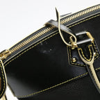 Louis Vuitton Suhali Lock It PM Handbag Noir Black — view 6