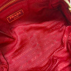 Prada Pouch Red 1 N0175 Small Bag Canvas Leather — view 9