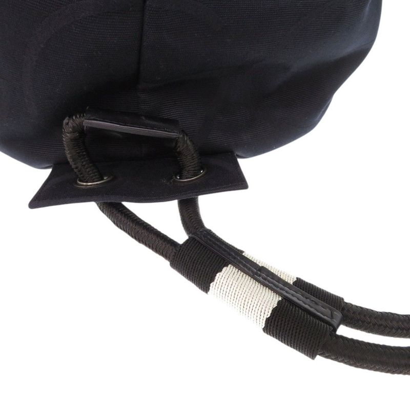 Gucci Bon Sac Drawstring Canvas Black Shoulder Bag 0641 — view 5