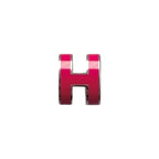 Hermes Earrings Pop Ash Mini H Pink Silver Hardware Boucles D'oreilles — view 6