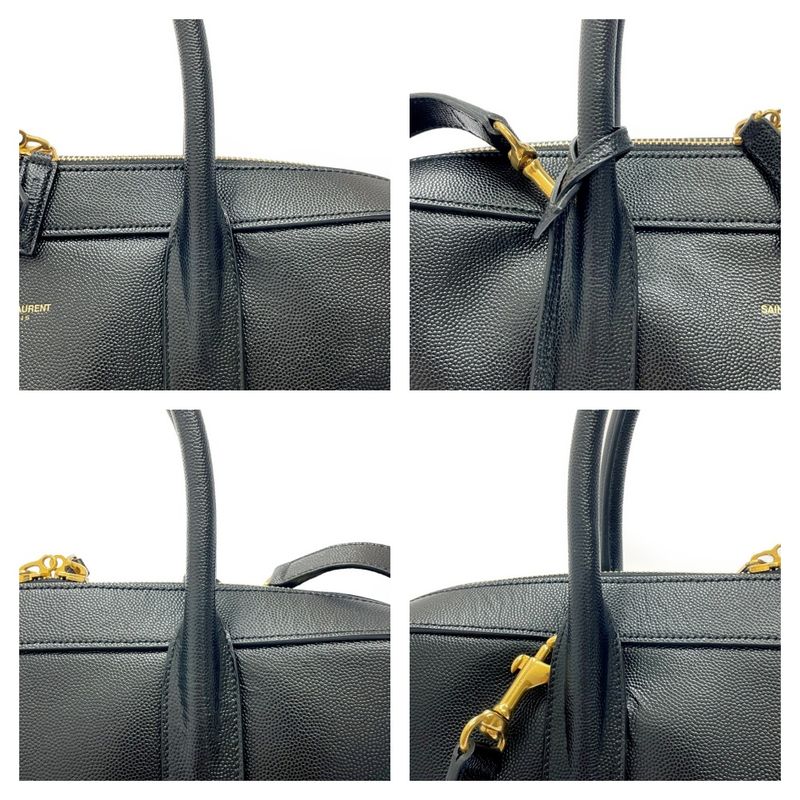 Saint Laurent Paris Leather Classic Museum 2-Way Business Bag Black — view 7