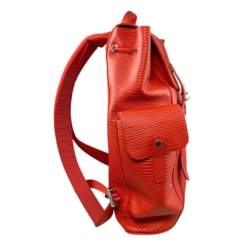 Louis Vuitton Backpack Christopher MM Epi Logo Red — view 4